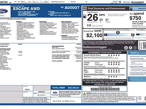 Used 2024 Ford Escape ST-Line Select w/ Tech Pack #2 image 2