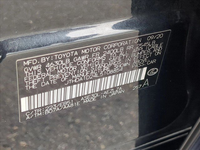 Used 2020 Lexus IS 300 w/ Premium Package RWD image 25
