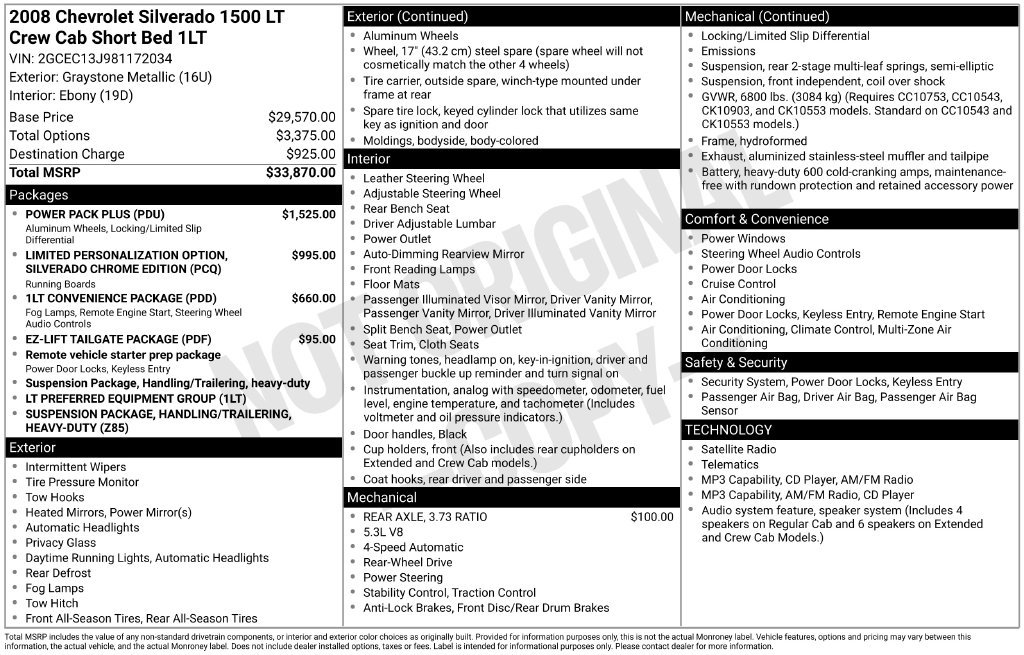 Used 2008 Chevrolet Silverado 1500 LT w/ Power Pack Plus RWD image 37