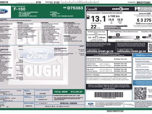 Used 2021 Ford F150 Lariat w/ Equipment Group 502A High image 12