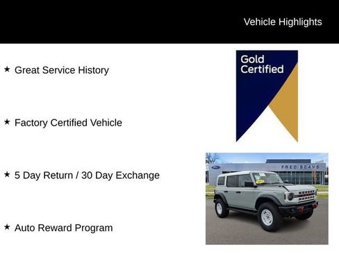 Certified 2023 Ford Bronco Heritage Edition AWD/4WD image 4