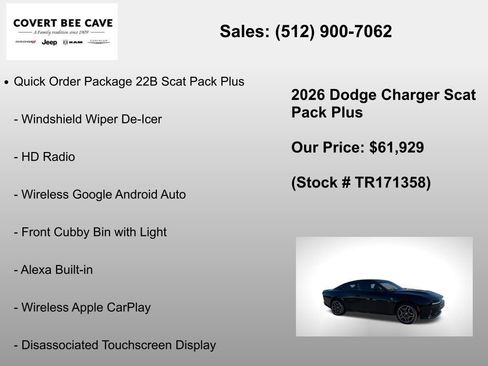 New 2026 Dodge Charger R/T Scat Pack image 30