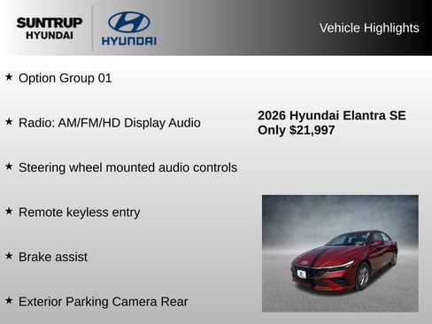 Used 2026 Hyundai Elantra SE FWD image 8