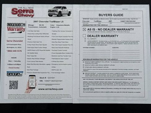 Used 2006 Chevrolet TrailBlazer LS w/ Skid Plate Package image 10