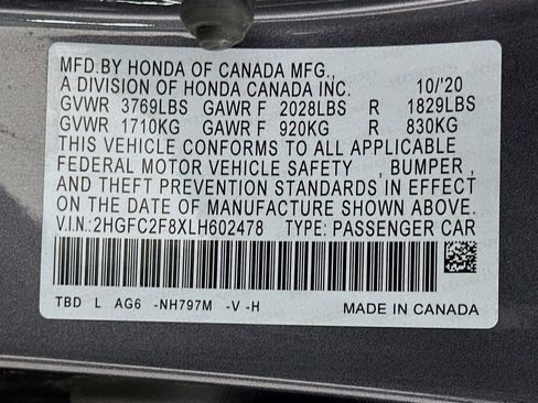 Used 2020 Honda Civic Sport image 30