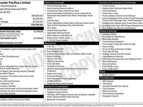 New 2026 Chrysler Pacifica Limited w/ S Appearance Package image 5