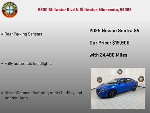 Used 2025 Nissan Sentra SV FWD image 10