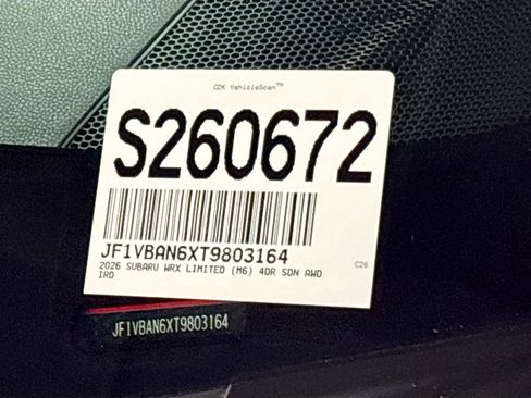 New 2026 Subaru WRX Limited AWD/4WD image 26