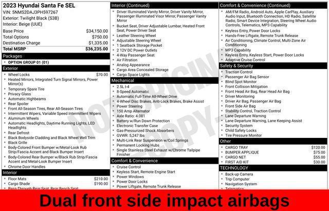Used 2023 Hyundai Santa Fe SEL AWD/4WD image 32