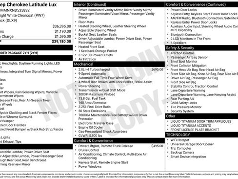 Used 2022 Jeep Cherokee Latitude Lux image 3