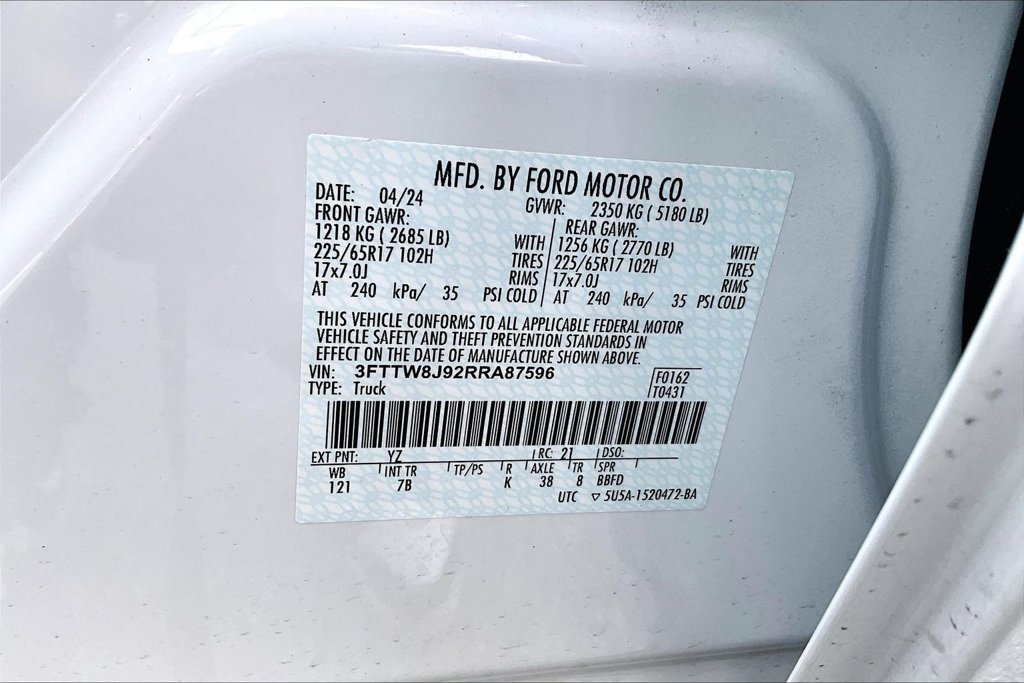 Used 2024 Ford Maverick XLT w/ Equipment Group 300A Standard AWD/4WD image 22