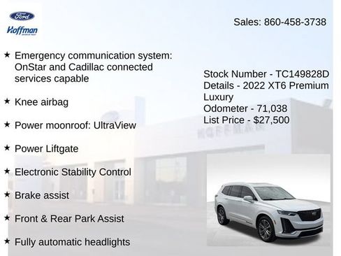 Used 2022 Cadillac XT6 Premium Luxury AWD/4WD image 30