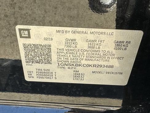 Used 2019 Chevrolet Tahoe LT w/ Off-Road Package AWD/4WD image 35
