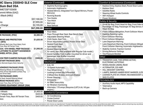 Certified 2025 GMC Sierra 2500 SLE w/ SLE Value Package; AWD/4WD image 34