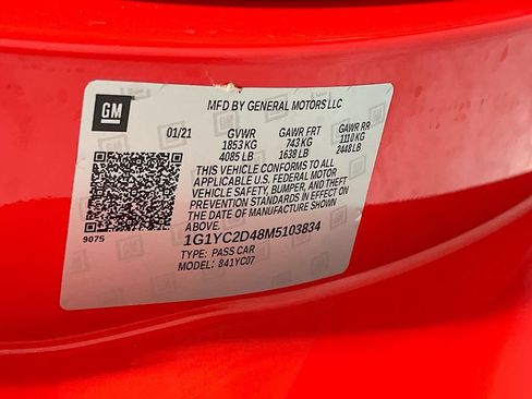 Used 2021 Chevrolet Corvette Stingray Premium Cpe w/ Z51 Performance Package RWD image 30