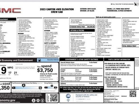 Used 2023 GMC Canyon Elevation w/ Elevation Premium Package AWD/4WD image 19