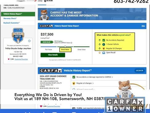 Used 2024 Jeep Grand Cherokee Trailhawk w/ Luxury Tech Group III image 11