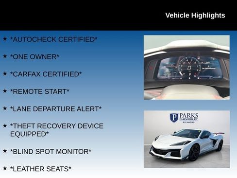 Used 2023 Chevrolet Corvette Z06 w/ Z07 Performance Package RWD image 4