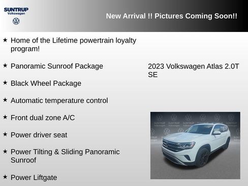 Used 2023 Volkswagen Atlas SE w/ Panoramic Sunroof Package AWD/4WD image 6
