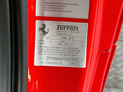 Certified 2015 Ferrari 458 Spider RWD image 21