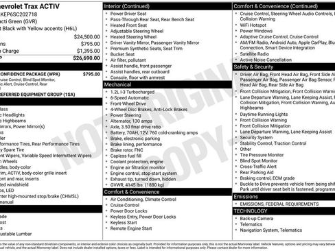 Certified 2025 Chevrolet Trax ACTIV w/ Driver Confidence Package image 10