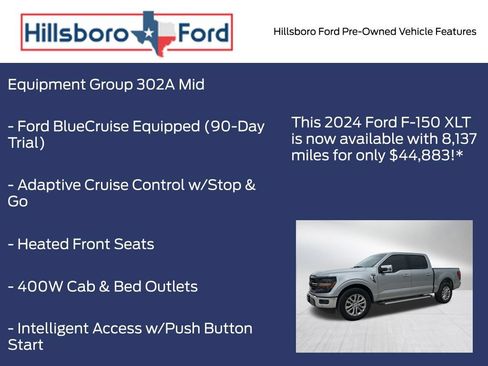 Used 2024 Ford F150 XLT w/ Equipment Group 302A MID RWD image 3