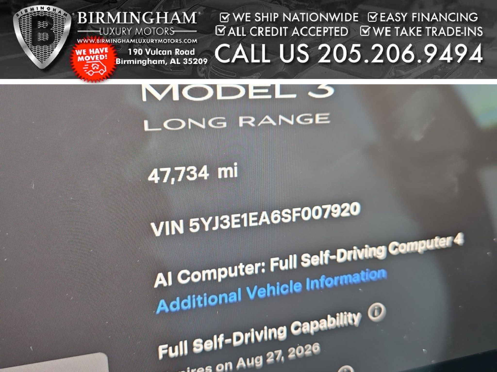Used 2025 Tesla Model 3 Long Range RWD image 2