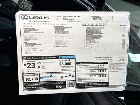 New 2026 Lexus TX 350 AWD image 14