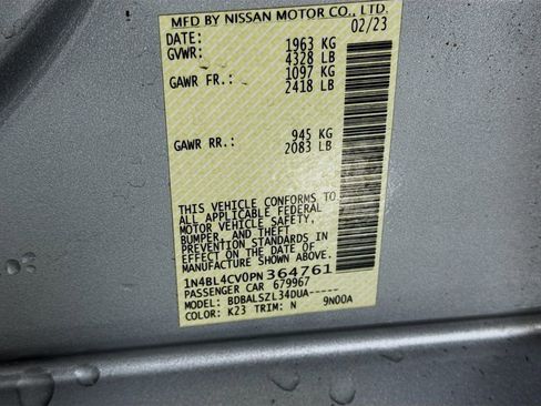 Used 2023 Nissan Altima 2.5 SR FWD image 39