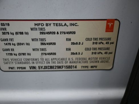 Used 2019 Tesla Model X 100D image 10