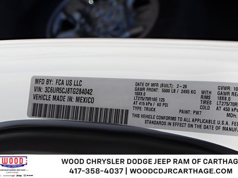 New 2026 RAM 2500 Tradesman AWD/4WD image 16