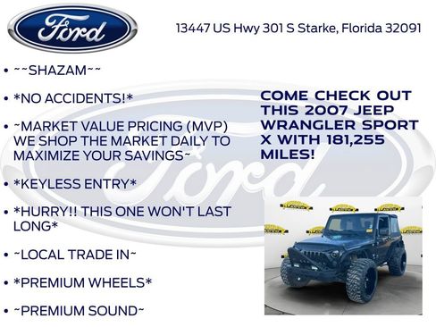 Used 2007 Jeep Wrangler X image 5