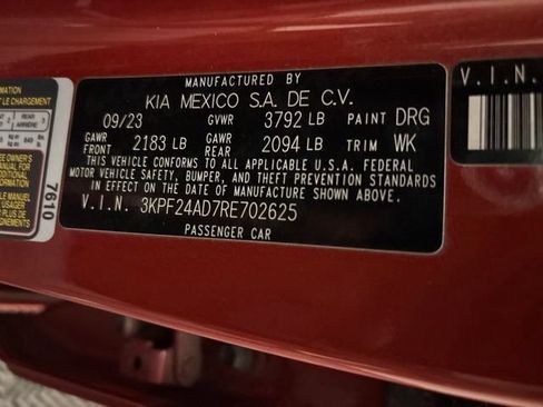 Certified 2024 Kia Forte LXS w/ LXS Technology Package FWD image 13