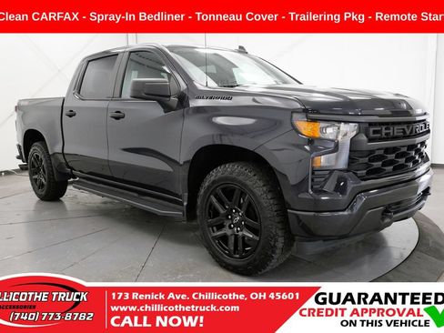 Used 2023 Chevrolet Silverado 1500 Custom w/ LPO, Dark Essentials Package AWD/4WD image 1