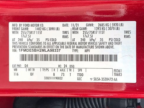 Certified 2021 Ford Bronco Big Bend AWD/4WD image 37