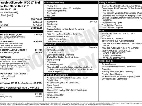 Certified 2026 Chevrolet Silverado 1500 LT Trail Boss w/ Safety Package AWD/4WD image 12