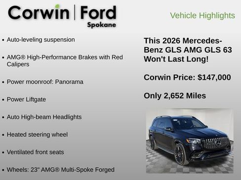 Used 2026 Mercedes-Benz GLS 63 AMG 4MATIC image 12