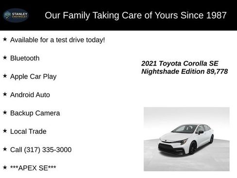 Used 2021 Toyota Corolla SE w/ Carpet Mat Package (TMS) FWD image 9