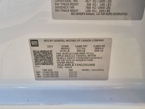 Used 2022 Chevrolet Silverado 2500 W/T w/ WT Convenience Package RWD image 24
