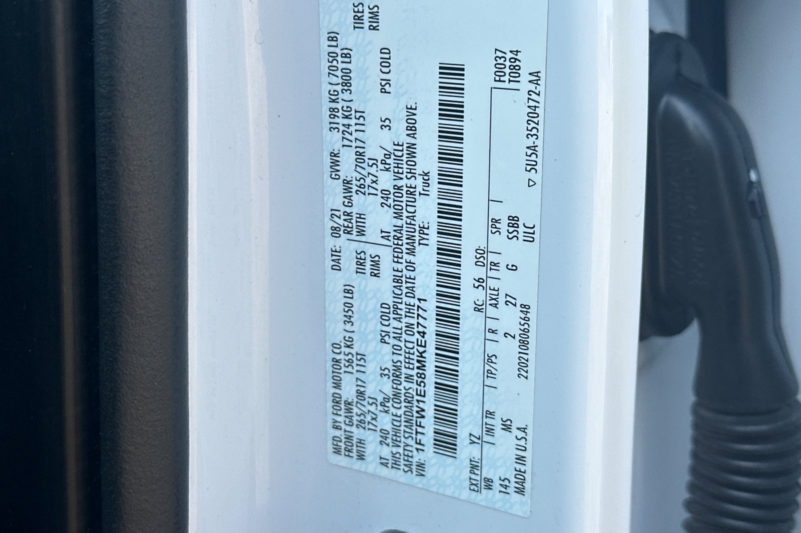 Used 2021 Ford F150 4x4 SuperCrew image 32