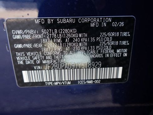 New 2026 Subaru Outback Premium image 41