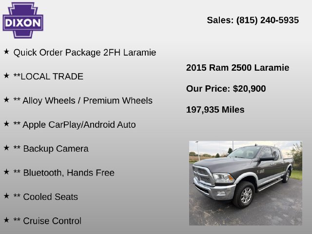 Used 2015 RAM 2500 Laramie AWD/4WD image 4