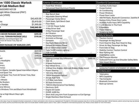 New 2024 RAM 1500 Classic Warlock w/ Warlock Decor Package image 15