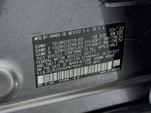 Certified 2023 Honda HR-V LX image 29