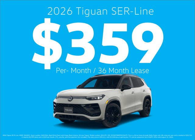 New 2026 Volkswagen Tiguan SE R-Line FWD image 3
