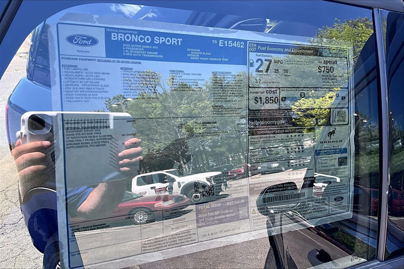 New 2026 Ford Bronco Sport Outer Banks AWD/4WD image 17
