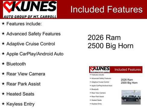 New 2026 RAM 2500 Big Horn AWD/4WD image 3