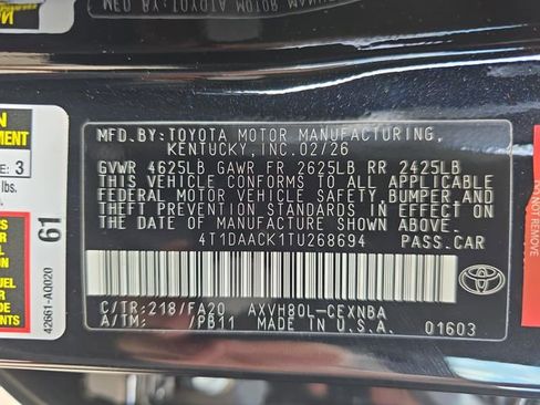 New 2026 Toyota Camry LE image 12