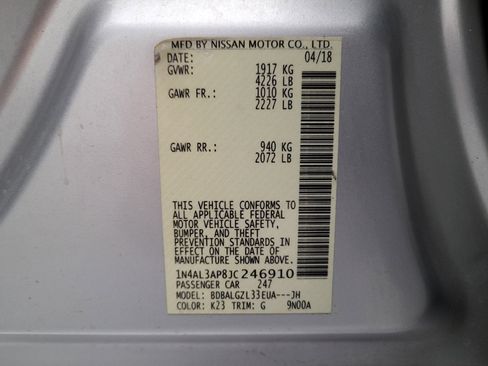 Used 2018 Nissan Altima 2.5 S w/ S Convenience Package image 33