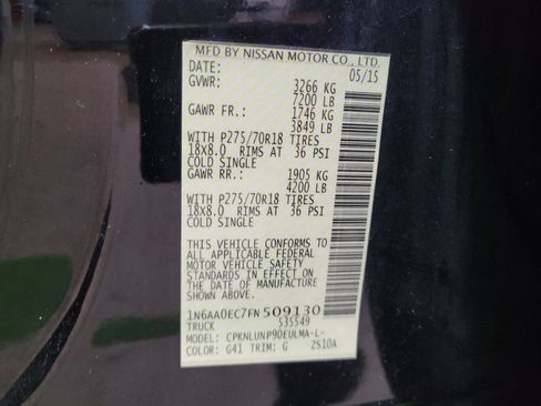 Used 2015 Nissan Titan PRO-4X w/ Pro-4x Luxury Package image 33